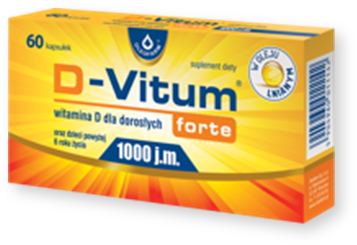 D-Vitum Forte 1000 j.m., kapsułki z witaminą D dla dorosłych, 60 szt.