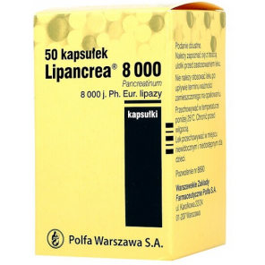Lipancrea, 8000 j. lipazy, kapsułki, 50 szt. - zdjęcie produktu