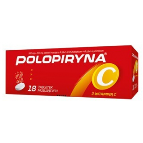 Polopiryna C, tabletki musujące, 18 szt. - zdjęcie produktu
