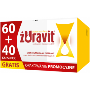 Zestaw Promocyjny Żuravit, kapsułki elastyczne, 60 szt. + 40 szt. GRATIS - zdjęcie produktu