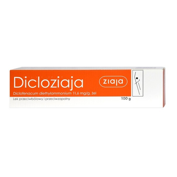 Dicloziaja, 11,6 mg/g, żel, 100 g Dicloziaja, 11,6 mg/g, żel, 100 g - zdjęcie produktu