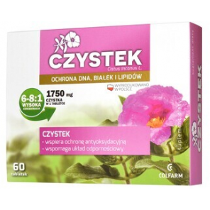 Czystek, tabletki, 60 szt. (Colfarm) - zdjęcie produktu