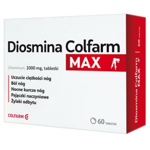 Diosmina Colfarm Max, 1000 mg, tabletki, 60 szt. - zdjęcie produktu