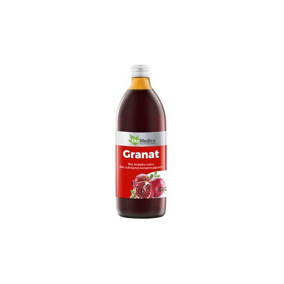 Granat, sok, 500 ml (EkaMedica) Granat, sok, 500 ml (EkaMedica) - zdjęcie produktu