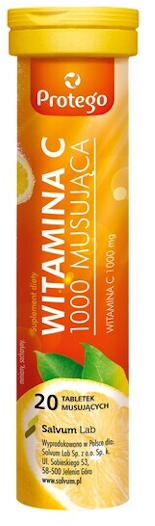 Protego Witamina C 1000 Musująca, tabletki musujące, 20 szt.