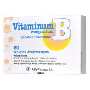 Vitaminum B compositum, tabletki drażowane, 50 szt. - zdjęcie produktu