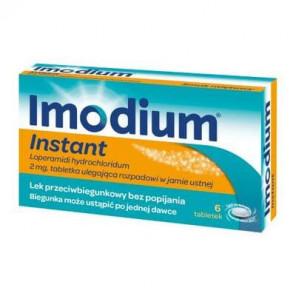Imodium Instant, 2 mg, tabletki ulegające rozpadowi w jamie ustnej, 6 szt. - zdjęcie produktu