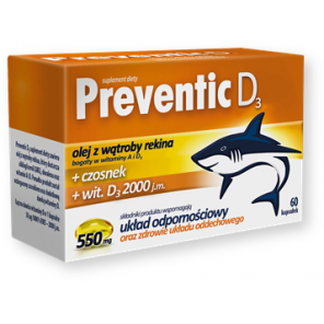 Preventic D3, 60 kapsułek - zdjęcie produktu