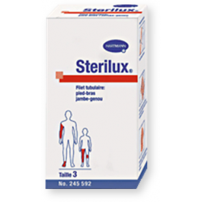 Sterilux, kompresy jałowe, 17-nitkowe, 8 warstwowe, 5 cm x 5 cm, 3 szt. - zdjęcie produktu