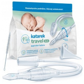 Katarek Travel 2w1, aspirator do nosa od urodzenia, 1 szt. - zdjęcie produktu