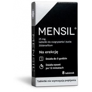 Mensil, 25 mg, tabletki do rozgryzania, żucia, 8 szt. - zdjęcie produktu