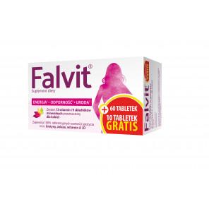 Falvit, tabletki drażowane, 60 szt. + 10 szt. gratis - zdjęcie produktu