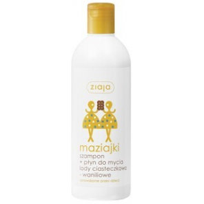 Ziaja Maziajki, szampon + płyn do mycia, lody ciasteczkowo-waniliowe, 400 ml - zdjęcie produktu