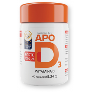 ApoD3 Forte 2000 j.m., kapsułki, 60 szt. - zdjęcie produktu