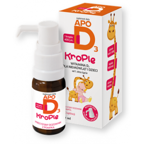 ApoD3, 400 j.m., krople, 10 ml (200 aplikacji) - zdjęcie produktu