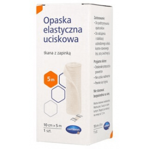 Hartmann, opaska elastyczna uciskowa z zapinką, 10 cm x 5 m, 1 szt. - zdjęcie produktu