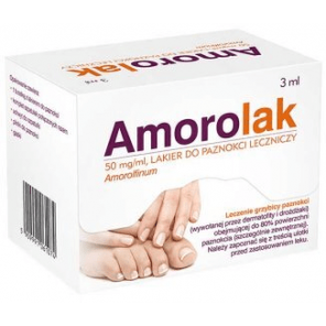 Amorolak, 50 mg/ml, lakier do paznokci leczniczy, 3 ml (1 butelka) - zdjęcie produktu