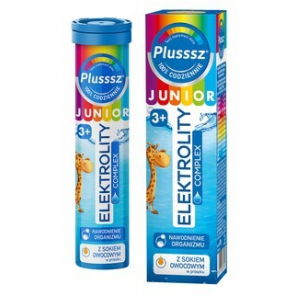 Plusssz Junior Elektrolity Complex, tabletki musujące, 20 szt. - zdjęcie produktu