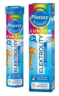 Plusssz Junior Elektrolity Complex, tabletki musujące, 20 szt.