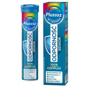 Plusssz Odporność Senior 100% Complex, tabletki musujące, 20 szt. - zdjęcie produktu