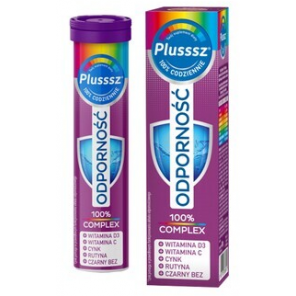 Plusssz Odporność 100% Complex, tabletki musujące, 20 szt. - zdjęcie produktu