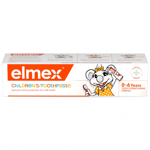 Elmex, pasta do zębów dla dzieci z aminofluorkiem od 1 ząbka do 6 lat, 50 ml Elmex, pasta do zębów dla dzieci z aminofluorkiem od 1 ząbka do 6 lat, 50 ml - zdjęcie produktu