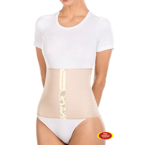 Pani Teresa, pas brzuszny, poporodowy, beżowy, nadruk, rozmiar S, 1 szt. - zdjęcie produktu