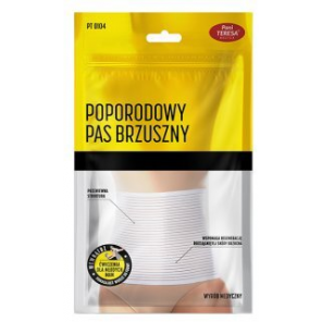 Pani Teresa, pas brzuszny, poporodowy PT 0104, biały, rozmiar M, 1 szt. - zdjęcie produktu