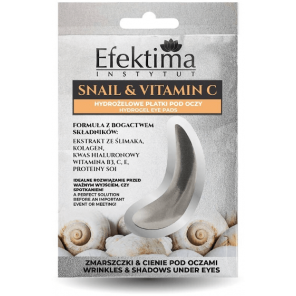 Efektima Snail&Vitamin C, hydrożelowe płatki pod oczy, 2 sztuki - zdjęcie produktu