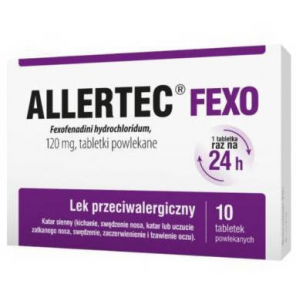 Allertec Fexo, 120 mg, 10 tabl. - zdjęcie produktu