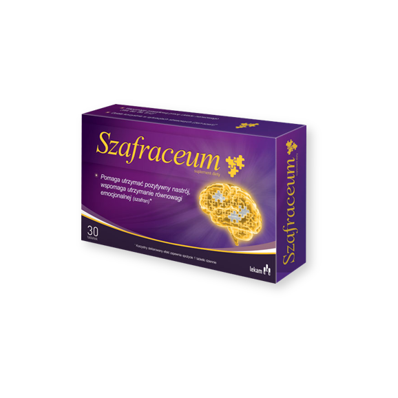 Szafraceum, tabletki powlekane, 30 szt. Szafraceum, tabletki powlekane, 30 szt. - zdjęcie produktu