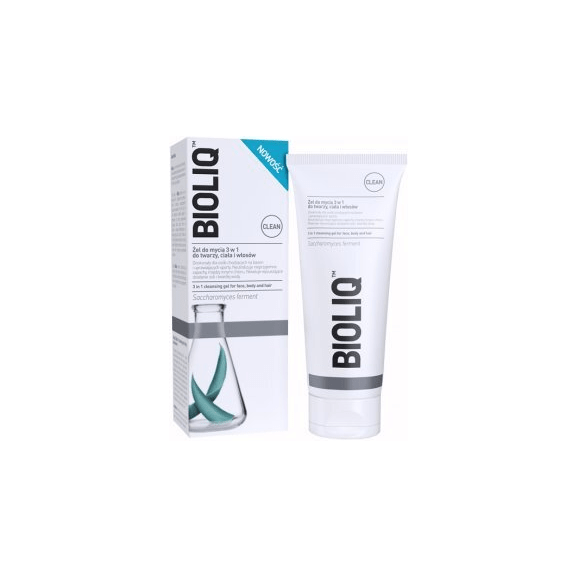 Bioliq Clean, żel do mycia 3 w 1 do twarzy ciała i włosów, 180 ml Bioliq Clean, żel do mycia 3 w 1 do twarzy ciała i włosów, 180 ml - zdjęcie produktu