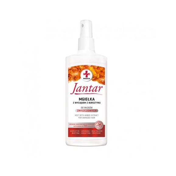 Jantar Medica, mgiełka z wyciągiem z bursztynu, do włosów zniszczonych, 200 ml Jantar Medica, mgiełka z wyciągiem z bursztynu, do włosów zniszczonych, 200 ml - zdjęcie produktu