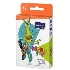 Matopat Monsters, plastry dla dzieci, 12 szt. - zdjęcie produktu