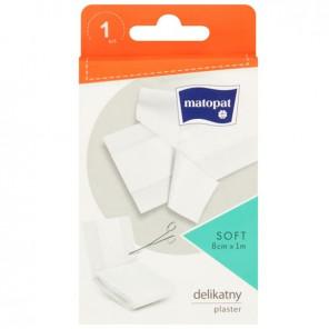 Matopat Soft, plaster z opatrunkiem, do cięcia, włókninowy, 8 cm x 1 m, 1 sztuka - zdjęcie produktu