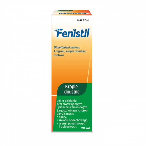Fenistil 1 mg/ ml, krople doustne, 20 ml - zdjęcie produktu