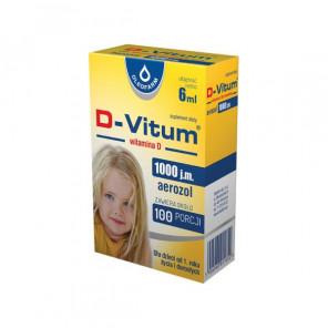 D-Vitum 1000 j.m., witamina D dla dzieci po 1 roku, aerozol, 6 ml - zdjęcie produktu