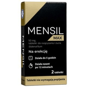 Mensil Max 50 mg, 2 tabletki do żucia - zdjęcie produktu