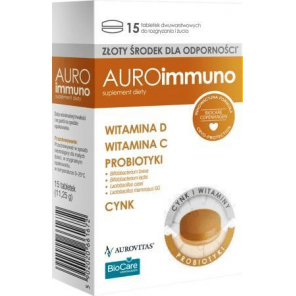 AuroImmuno, odporność, tabletki do rozgryzania i żucia, 15 szt. - zdjęcie produktu