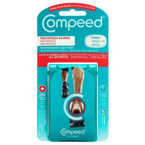 Compeed, plastry dla aktywnych na pęcherze na piętach, średnie, 5 szt. - zdjęcie produktu