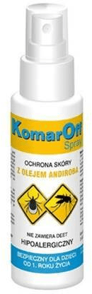 KomarOff, spray na komary, kleszcze i meszki, od 1 roku życia, 70 ml