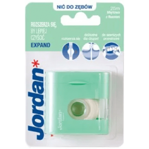 Jordan, Expand Fresh, nić dentystyczna z fluorem, 25m - zdjęcie produktu