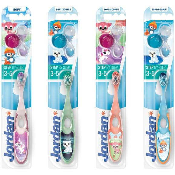 Jordan, szczoteczka do zębów dla dzieci, Step by Step 3-5 lat, soft, 1 szt. Jordan, szczoteczka do zębów dla dzieci, Step by Step 3-5 lat, soft, 1 szt. - zdjęcie produktu