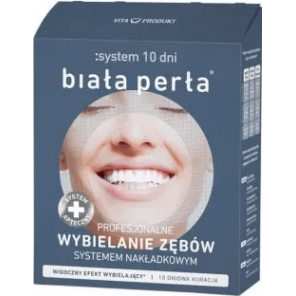 Biała Perła, zestaw do profesjonalnego wybielania zębów systemem nakładkowym, 10 dniowa kuracja - zdjęcie produktu