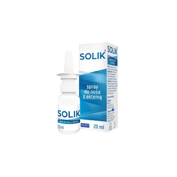 Solik, spray do nosa z ektoiną, 20 ml Solik, spray do nosa z ektoiną, 20 ml - zdjęcie produktu