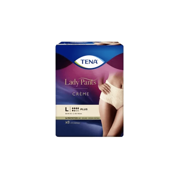 Majtki chłonne TENA Lady Plus Creme L pieluchomajtki pieluchy dla dorosłych Majtki chłonne TENA Lady Plus Creme L pieluchomajtki pieluchy dla dorosłych - zdjęcie produktu