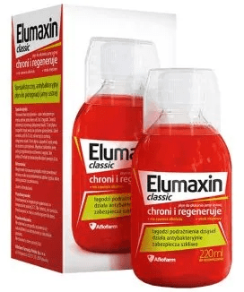Elumaxin Classic, płyn do płukania jamy ustnej, ochrona i regeneracja, 220 ml