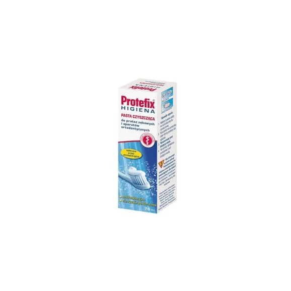 Protefix Higiena, pasta czyszcząca do Protez, 75 ml Protefix Higiena, pasta czyszcząca do Protez, 75 ml - zdjęcie produktu