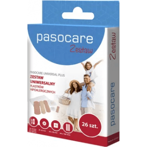 Pasocare Universal Plus, plastry, zestaw, 26 szt. - zdjęcie produktu