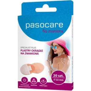 Pasocare Specialist Plus, plastry okrągłe na znamiona, 22 mm, 20 szt. - zdjęcie produktu